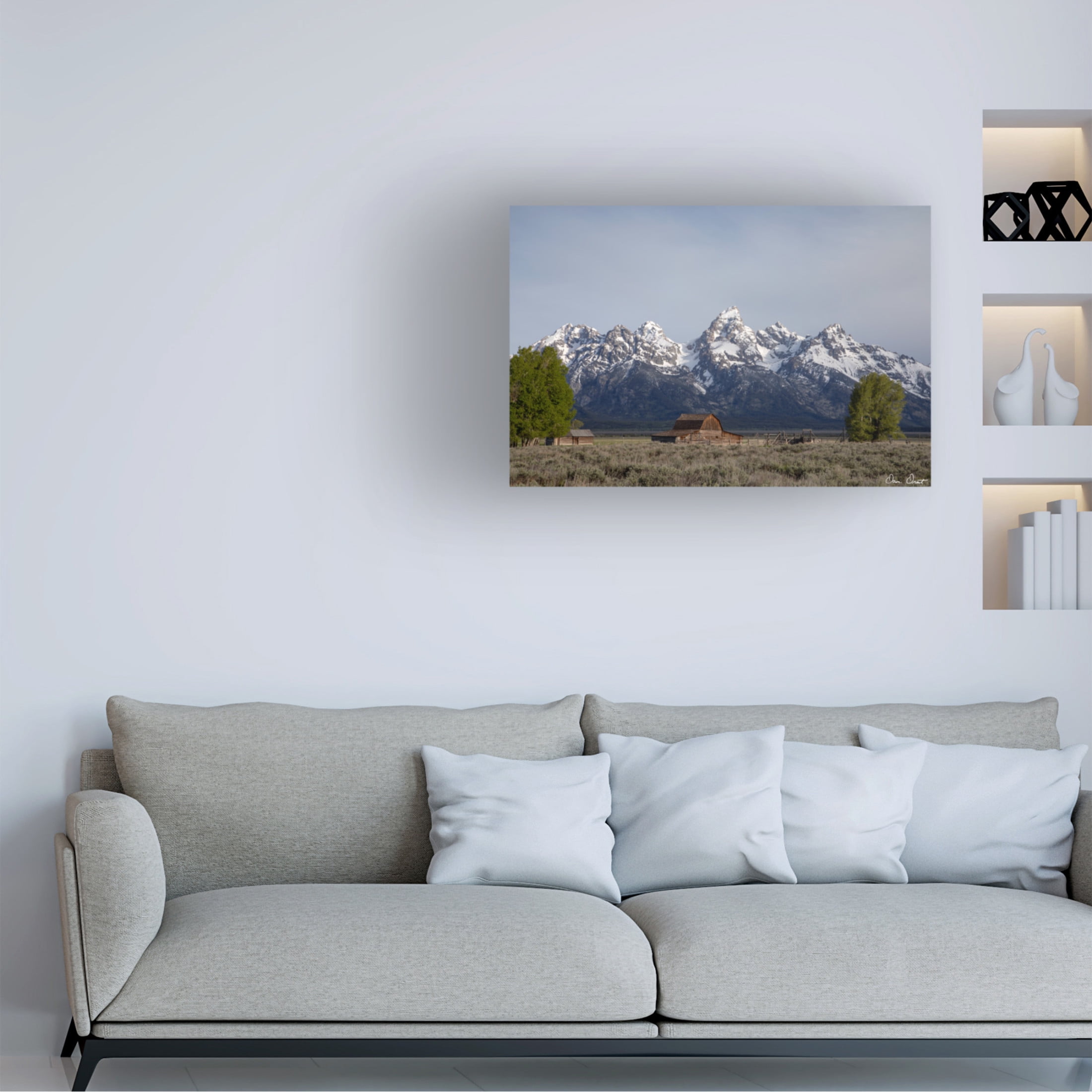 Trademark Fine Art David Drost Mountains of Wyoming II Canvas Wall Art