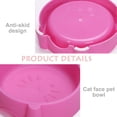 thumbnail image 3 of Cuenco de comida para gatos, alivia la fatiga de los bigotes, cuencos de alimentación antideslizantes para gatos, cuencos de comida para gatos poco profundos, 3 of 6