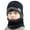 Black, variant on 2Pcs/Set Kids Winter Knitted Hats and Scarf Set Warm Knit Beanie Hat Fleece Lining Circle Scarf for 5-14 Years Boys Girls