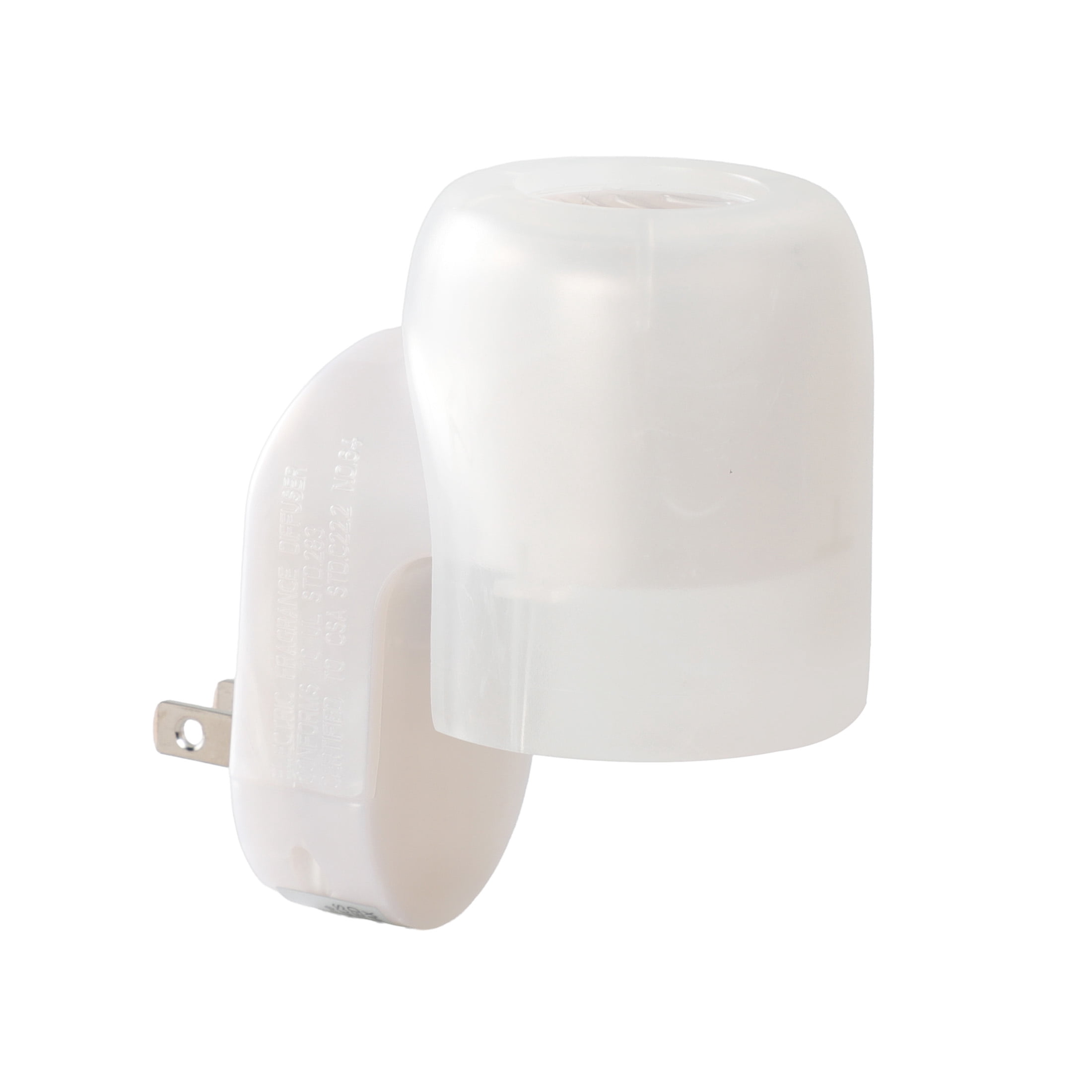Mainstays Aroma Accents LED Fragrance Plug-in, Marble Pattern, Traditional Wax Warmers, White