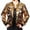 Gold, variant on Plus Size Coat Plus Size Sequin Baseball Jacket for Women Glittery Sparkly Stylish Fashion Outerwear Coat Red,S
