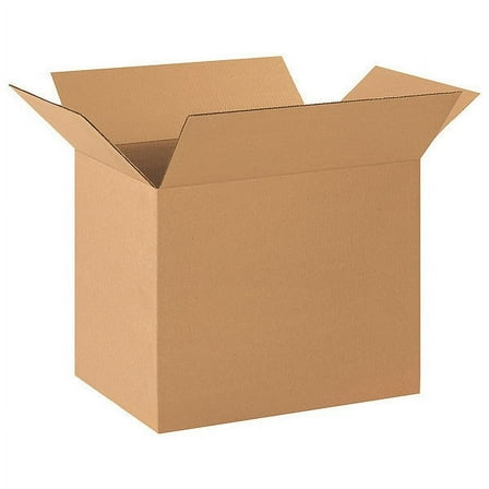 ZoroSelect Corrugated Boxes, 20" x 14" x 16", Kraft, 20/Bundle