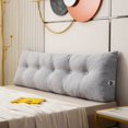 thumbnail image 1 of Home Textiles Washable Removable Triangle Filling Cushion Headboard Bedroom Sofa Bed Back Support Pillow Tatami Lumbar Backrest, 1 of 5