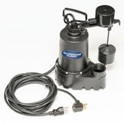 Superior Pump 92541, 1/2 HP, 4.9 Amps, 115 V, Black Electric Water Sump Pump