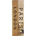 Paris and London Dual book Lock box with Key Lock
