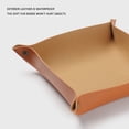 thumbnail image 2 of PU Desktop Storage Box Key Hall Tray Cosmetic Jewelry Organizer (Caramel), 2 of 5