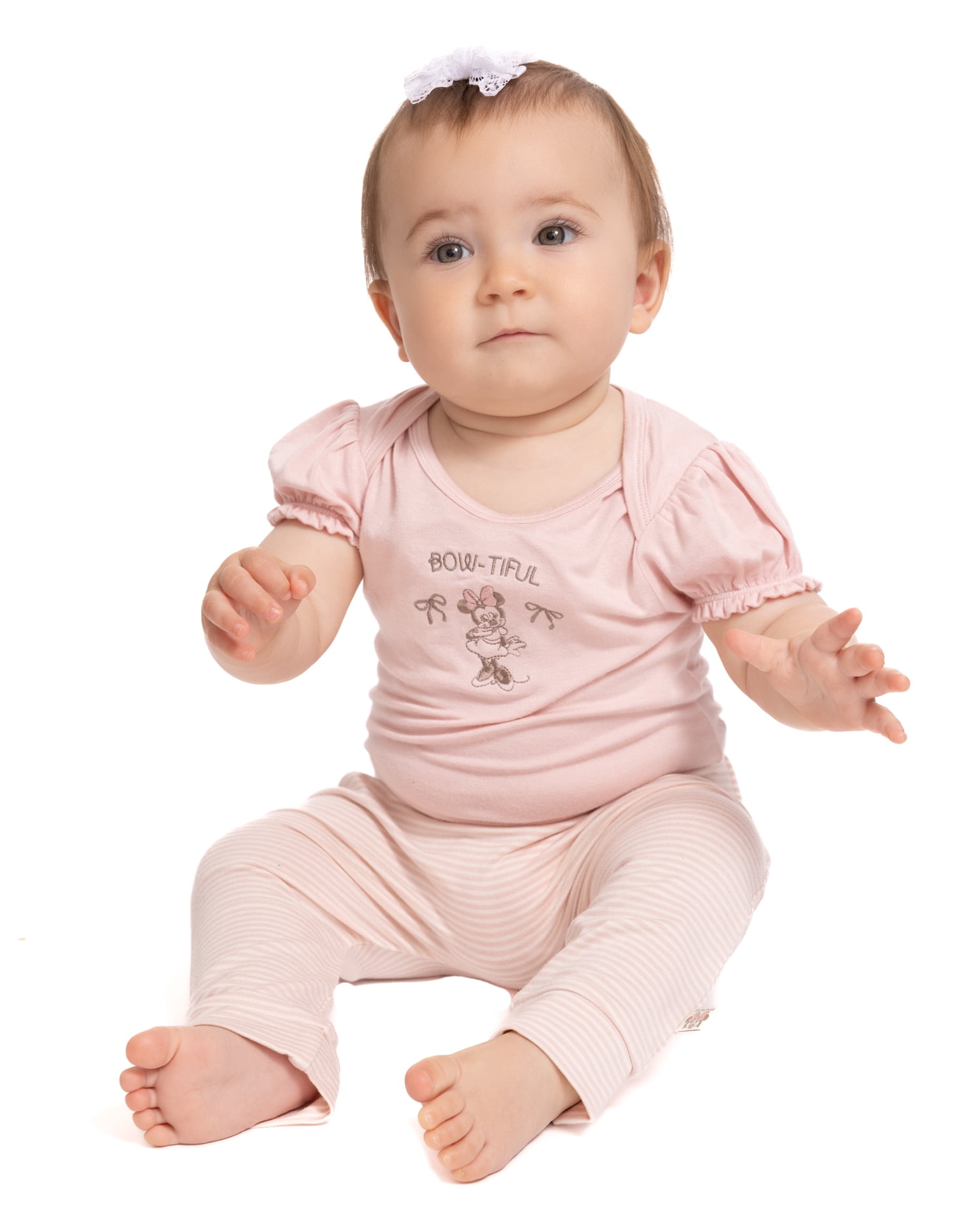 Disney Baby Wishes + Dreams Minnie Mouse Sleep and Play Set, 3-Piece, Sizes Newborn-6/9M