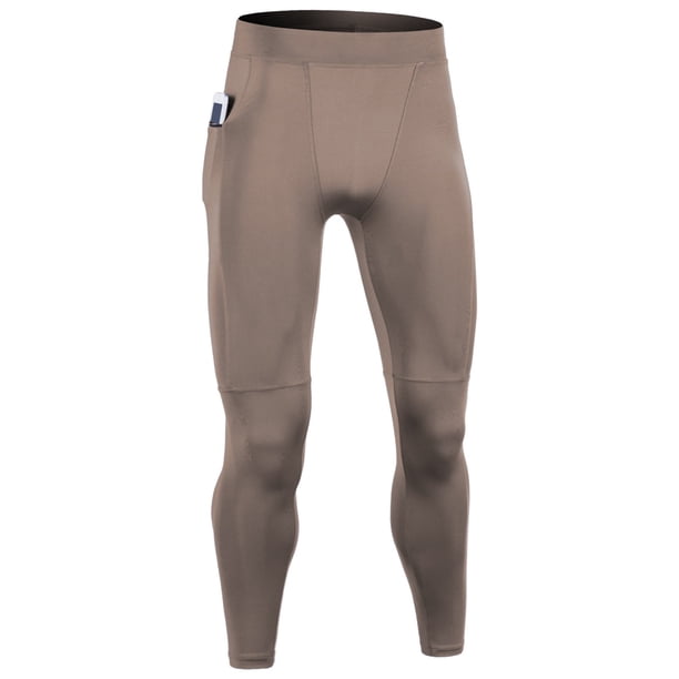 Pantalones de compresión para hombre - Pantalones cortos ajustados para correr y entrenar baloncesto - Poliéster elástico para hacer ejercicio