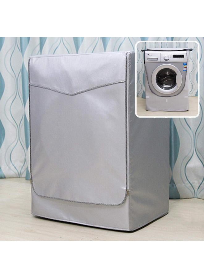 Decorations Home Sunscreen Washing Machine Cover Laundry Dryer Polyester Silver Coating for Home and Garden ，Waterproof Washing Machine Cover