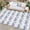 Blue and White, variant on Outdoor Rug Carpet, 8x10 Ft Non Slip Washable Rug, Rustic Large Floor Mat, Modern Area Rug for Backyard Garden Picnic Beach Living Room Black