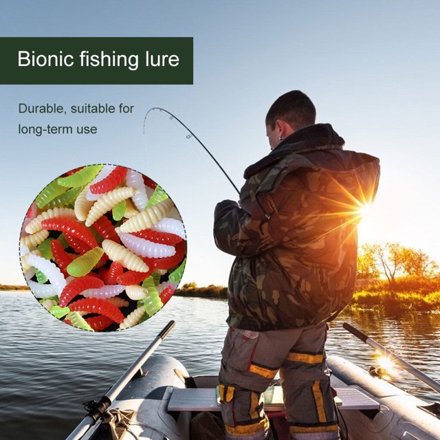 50 Pcs Appâts de Pêche Simulation Douce 2 5 Leurres Lumineux Réutilisables Accessoires de Pêche Portables
