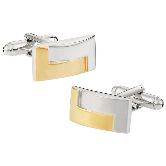 Two-Tone Gold Silver Cufflinks by Cuff-Daddy