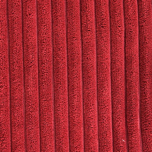 Burgundy Throw Pillows Striped Corduroy Decoration Textured Plush Velvet Euro Throw Pillow Sham Cushion Cover for Chair 24 x 24 inch 60cm Set of 2 Dark Red Walmart