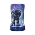 thumbnail image 5 of Picia Astronauts Start Running Pattern Women's Workout Tank Top,Breathable Activewear,Slim Fit Athletic Top,Versatile Workout Moisture-wicking top-Medium, 5 of 9
