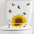 thumbnail image 1 of stickers Autocollants Tournesol Fleurs Papillon Toilettes Salle De Bain Dcoration Intrieure Stickers Autocollants Muraux, 1 of 5