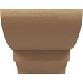 thumbnail image 2 of 4"W x 8"D x 4"H Wide Ridgewood Rough Cedar Woodgrain TimberThane Corbel, Primed Tan, 2 of 6