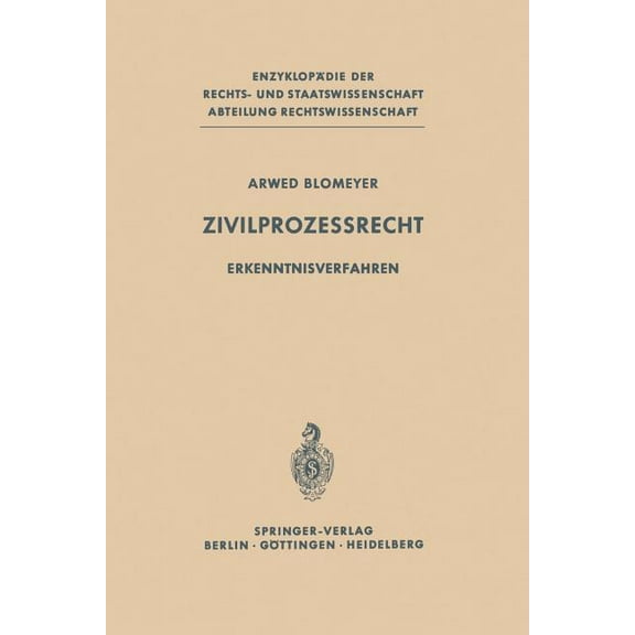 Zivilprozessrecht: Erkenntnisverfahren, (Paperback)