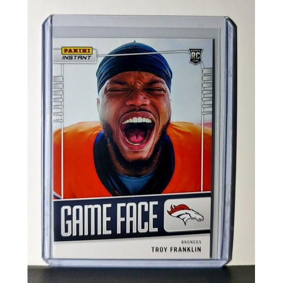 Troy Franklin 2024 Panini Game Face NFL #29 Rookie Football Card Broncos 1/331