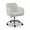Chrome, variant on Linon Colton Upholstered Office Chair with Wheels in Vintage Brown Faux Leather