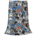 thumbnail image 2 of Zufioo Video Game Fleece Blanket Queen Size,Plush Bed Blanket,Ultra Soft Throw Blanket,Plush Fuzzy Cozy Blanket Perfect for Bed,Couch-60"x50", 2 of 7