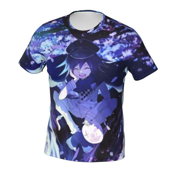 Danganronpa Kokichi Oma Unisex 3d Pattern Printed Short Sleeve T-Shirts Casual Graphics Tees Small