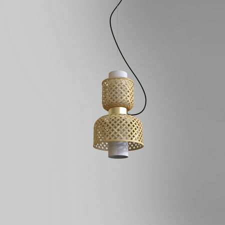 

Mianzi Bamboo Metamorphosis Pendant Lamp H-016DB Already Assembled Traditional and Contemporary Bulb Not Included 1 Piece