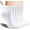 C01-white (6 Pairs), variant on White Women Ankle Socks: Athletic Cotton Cushioned for Sports - Seamless & Arch Support for Gym, Running 6 Pack