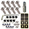 thumbnail image 1 of Tornillos antirrobo para matrículas ZXFOOG de acero inoxidable, 1 of 9