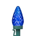thumbnail image 3 of Northlight LED Faceted C9 Christmas Lights - Blue - 20.25' Green Wire - 50ct, 3 of 5