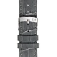 thumbnail image 3 of Morellato Samba Alligator Embossed Genuine Calf Leather Watch Strap - Dark Grey - 22mm - Chrome-plated Stainless Steel Buckle - PERFORMANCE Collection, 3 of 8