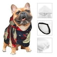 thumbnail image 3 of Honeii Watercolor Bald Eagle Print Small Dog Hoodies Pet Hooded Sweatshirts Fall Winter Puppy Cat Sweaters Warm Clothes for Small Dogs Outfits Costume-X-Large, 3 of 7