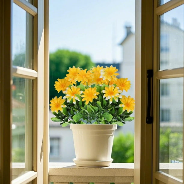 Ramo de girasoles para el salón, arreglo floral artificial para estilo rústico