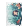 thumbnail image 2 of YAZAOO Square Tablecloth Cute Cartoon Mermaid Pattern Tableclothes, 2 of 9