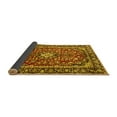 thumbnail image 2 of Ahgly Company Indoor Round Medallion Yellow Traditional Area Rugs, 7' Round, 2 of 4