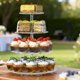 thumbnail image 3 of Soporte giratorio de 4 niveles, acrílico transparente de 360° para tartas y pasteles, soporte de servir para bodas, cumpleaños, fiestas, polígono, 3 of 6