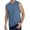 Blue, variant on Langwyqu Summer Sleeveless Men Solid Color Casual Tank Tops With Pocket