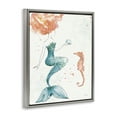thumbnail image 3 of Stupell Industries Mermaid and Ocean Seahorse Graphic Art Luster Gray Floating Framed Canvas Print Wall Art, Design by Anne Tavoletti, 3 of 9