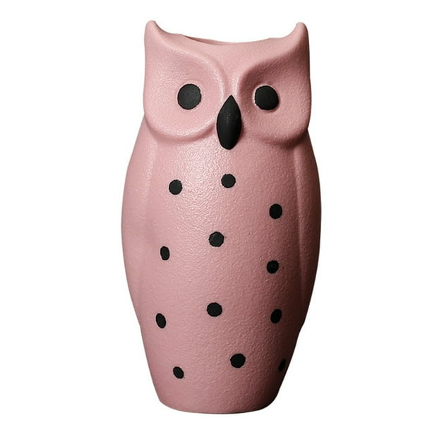 Ceramic Desktop Decor for Modern Flower Pot Art Nordic Style Owl Vase