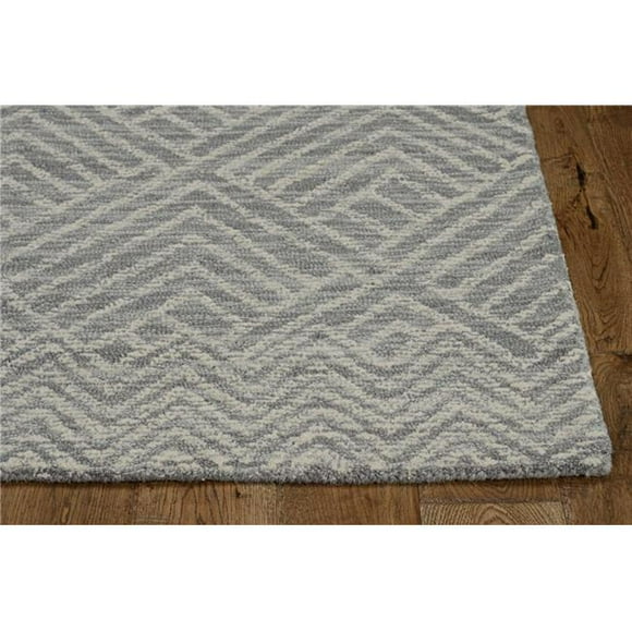 60" X 84" X 0.'5" Ivory Wool Rug