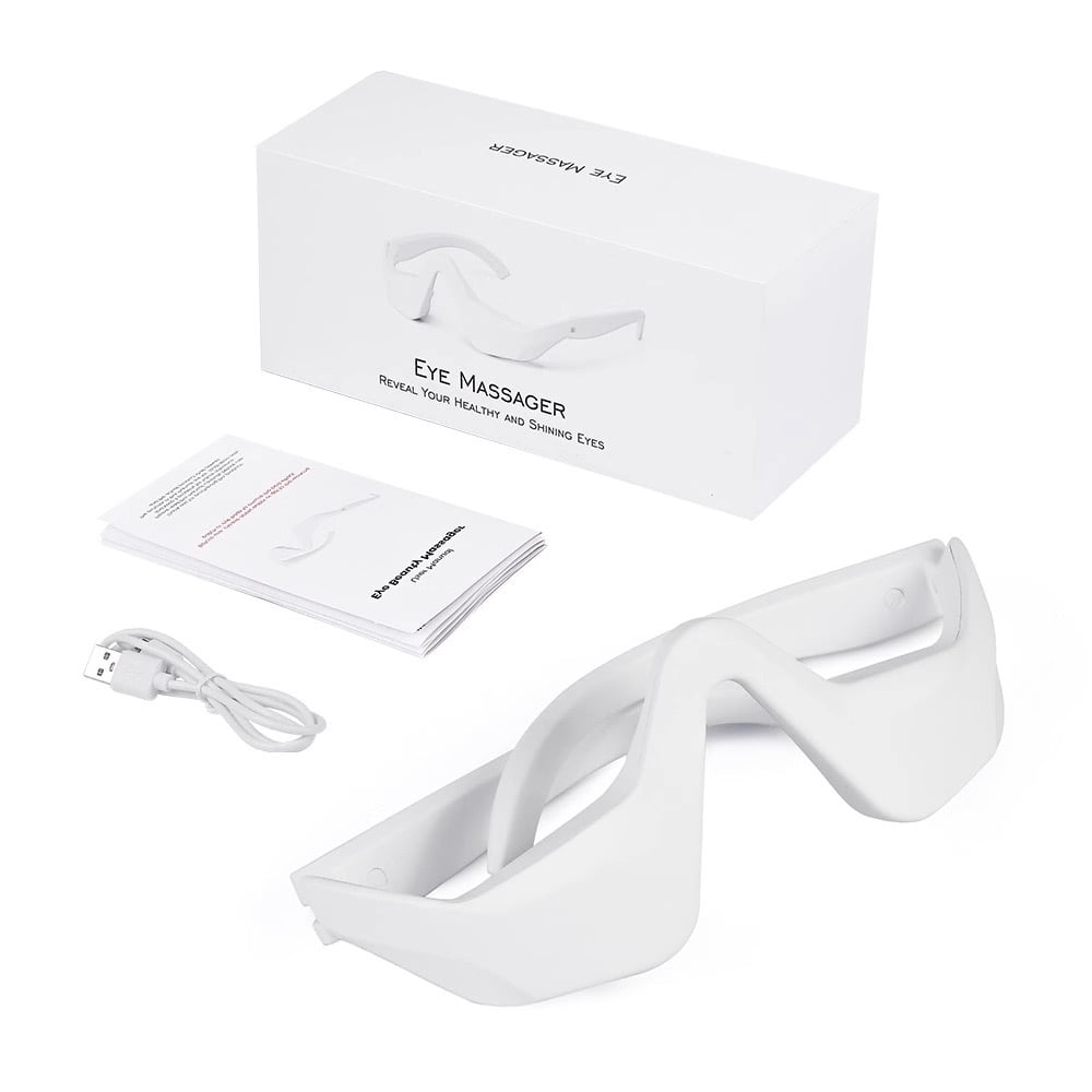 Electric Eye Massager Glasses Relieves Eye Fatigue Red Light Therapy Eye Beauty Instrument