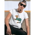 thumbnail image 2 of Cartoon Jaguar Using Jacket T-Shirt Men -Image by Shutterstock, Male x-Large, 2 of 4