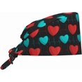 thumbnail image 1 of Working Cap Scrub Cap with Sweatband Adjustable Unisex Women Tie Back Hat Nurse Surgical Caps, 1 of 7