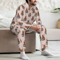 thumbnail image 7 of Salouo German Shepherd Dog Print Button-Front Long Sleeve Pajama Set for Men, Soft 2Pjs Men's Long Sleeve Sleepwear-, 7 of 7