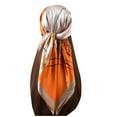 thumbnail image 2 of Mqqzkk Women Satin Square Hair Scarf Bandanas Large Silk Head Scarves Lightweight Satin Hair Kerchief Sleeping Hair Wraps, 2 of 6