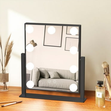 DAYBETTER Vanity Mirror with Lights,3 Color Lighting Modes Detachable 10x Magnification 360°Ratation