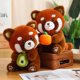 thumbnail image 1 of Juguetes de peluche de mapache con frutas para niñas, muñecos de peluche de animales suaves, Panda pequeño, regalo de cumpleaños, decoración Kawaii, 1 of 4