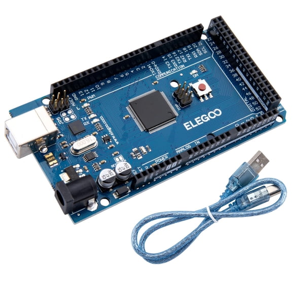 Elegoo Carte MEGA 2560 R3 ATmega2560 ATMEGA16U2 + Câble USB pour Arduino