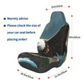 thumbnail image 3 of Honeii Forest River Bald Eagle Print Car Seat Cover,Car Interior Covers,Universal Fit Seat Protector, Compatible with Most Cars, SUVs, Trucks, and Vans, 3 of 5