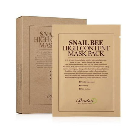 [ BENTON ]  Snail Bee High content Sheet Mask Pack (Best High End Face Mask)