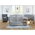 Graco Solano 4in1 Convertible Crib and Changer with Drawer, Pebble